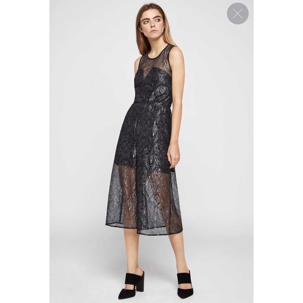BCBGeneration Jacquard Culotte Jumpsuit